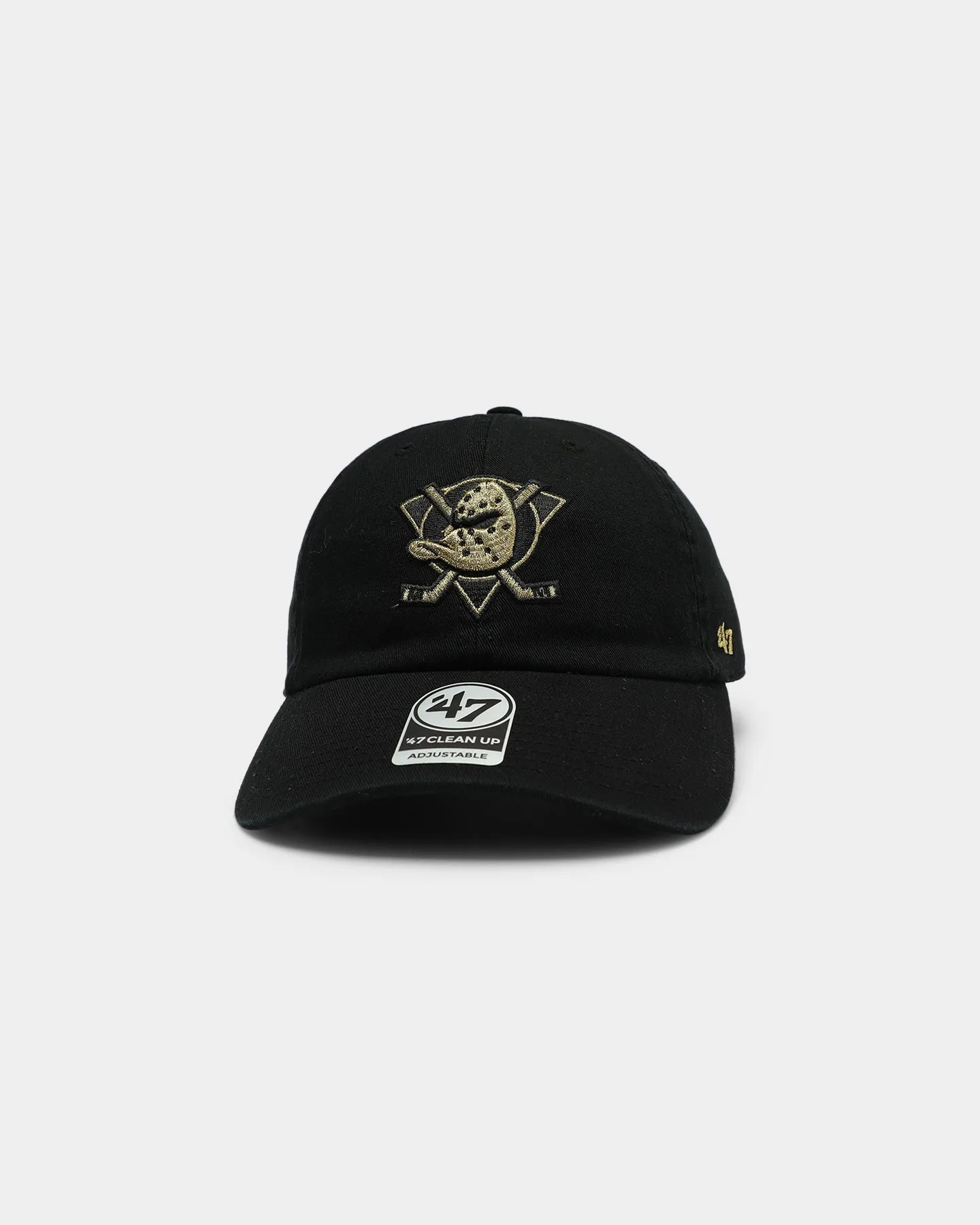 47 Brand Anaheim Ducks Clean Up Strapback Black/Gold sold by Culture Kings product image thumbnail 2