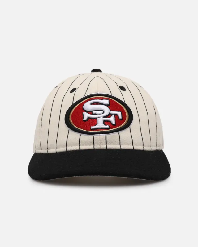 New Era San Francisco 49ers 9FIFTY Retro Crown Strapback Off White/Black sold by Culture Kings