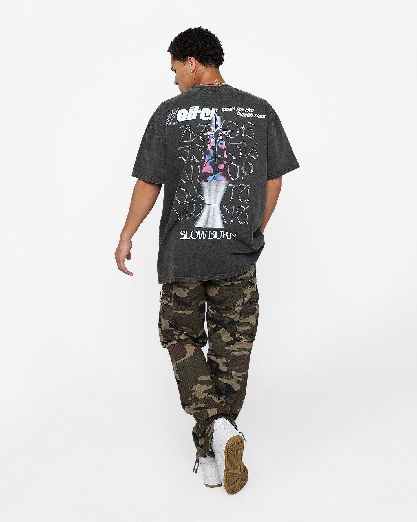 Loiter Slow Burn T-Shirt Vintage Black sold by Culture Kings product image thumbnail 3