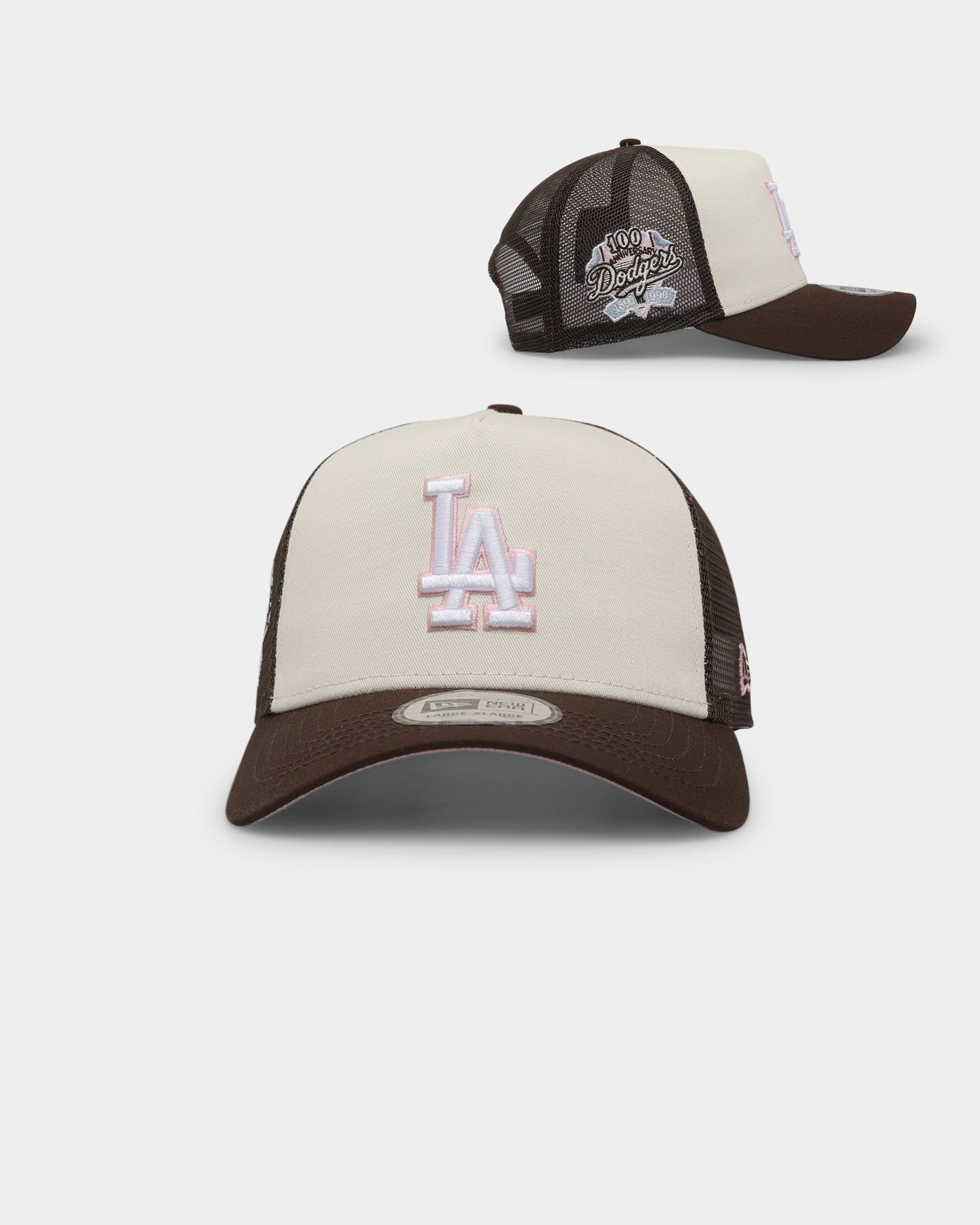New Era Los Angeles Dodgers 'Neapolitan Ice Cream' 9FORTY K-Frame Snapback Chrome White sold by Culture Kings