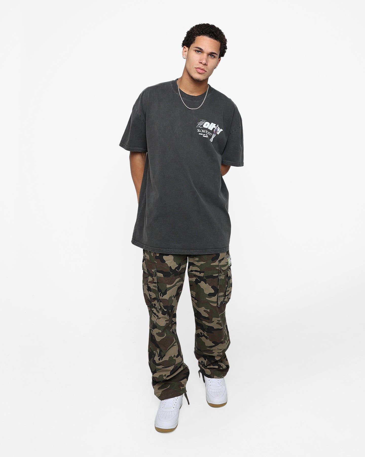 Loiter Slow Burn T-Shirt Vintage Black sold by Culture Kings product image thumbnail 8