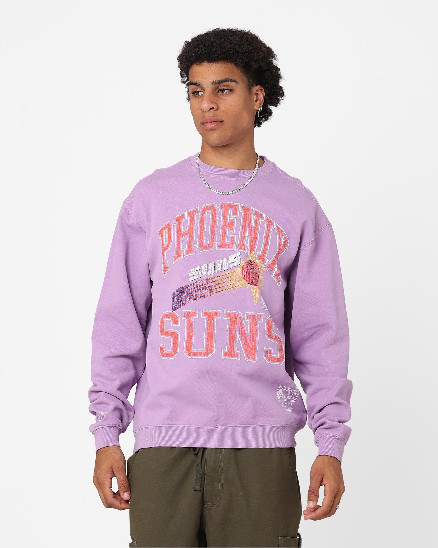 Mitchell & Ness Phoenix Suns Ivy Arch Crewneck Faded Purple sold by Culture Kings