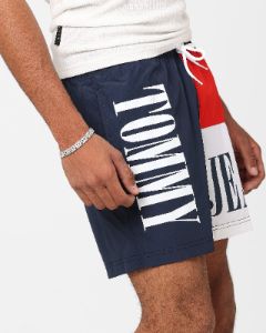 Tommy Hilfiger SF Medium Drawstring Colour Block Shorts Twilight Navy sold by Culture Kings