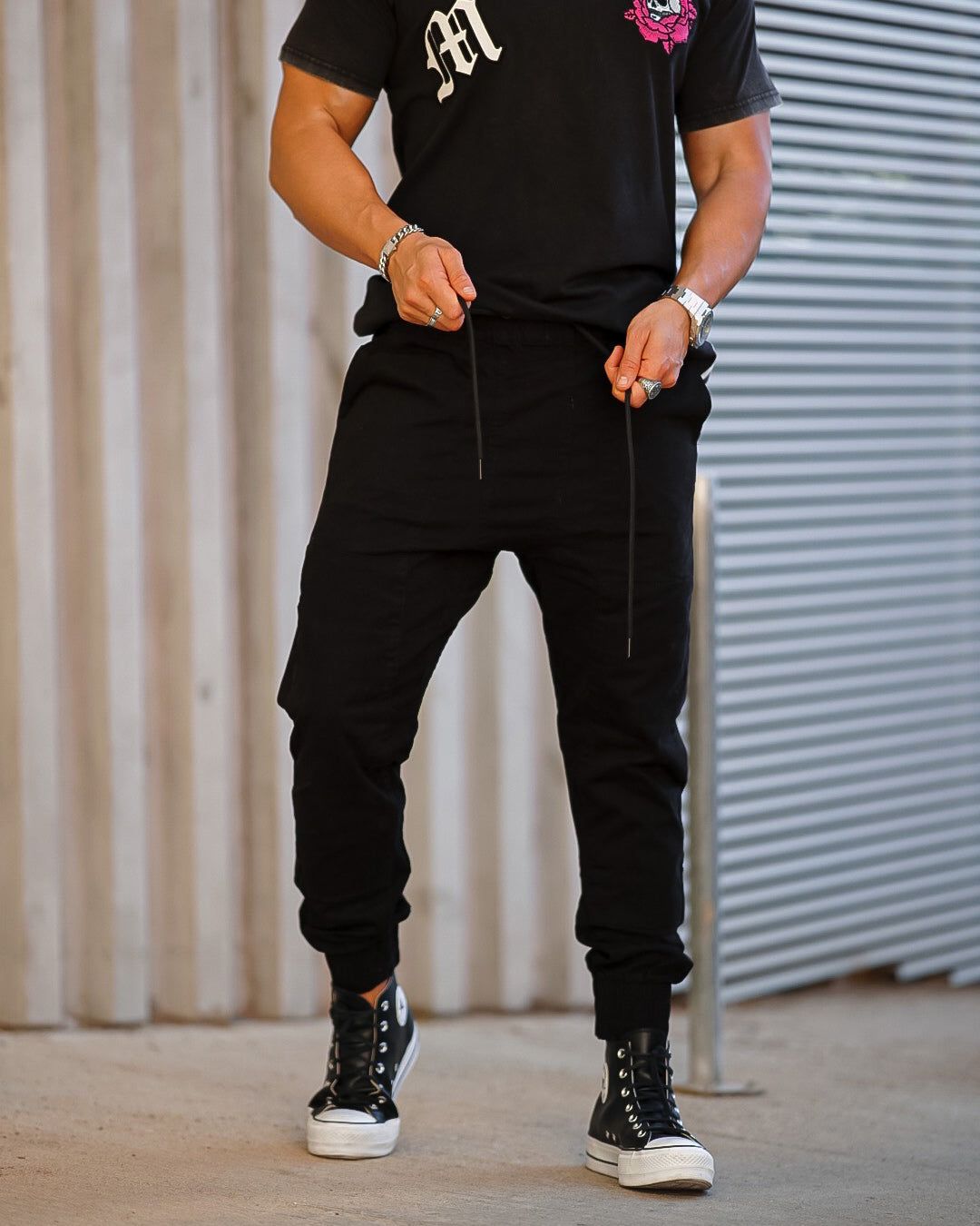 Saint Morta Carpenter Joggers Black sold by Culture Kings