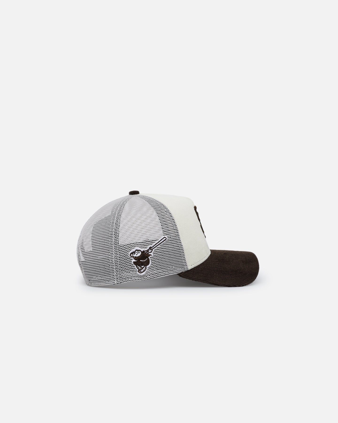 New Era San Diego Padres 9FORTY A-Frame Trucker Snapback Chrome/Walnut sold by Culture Kings product image thumbnail 3