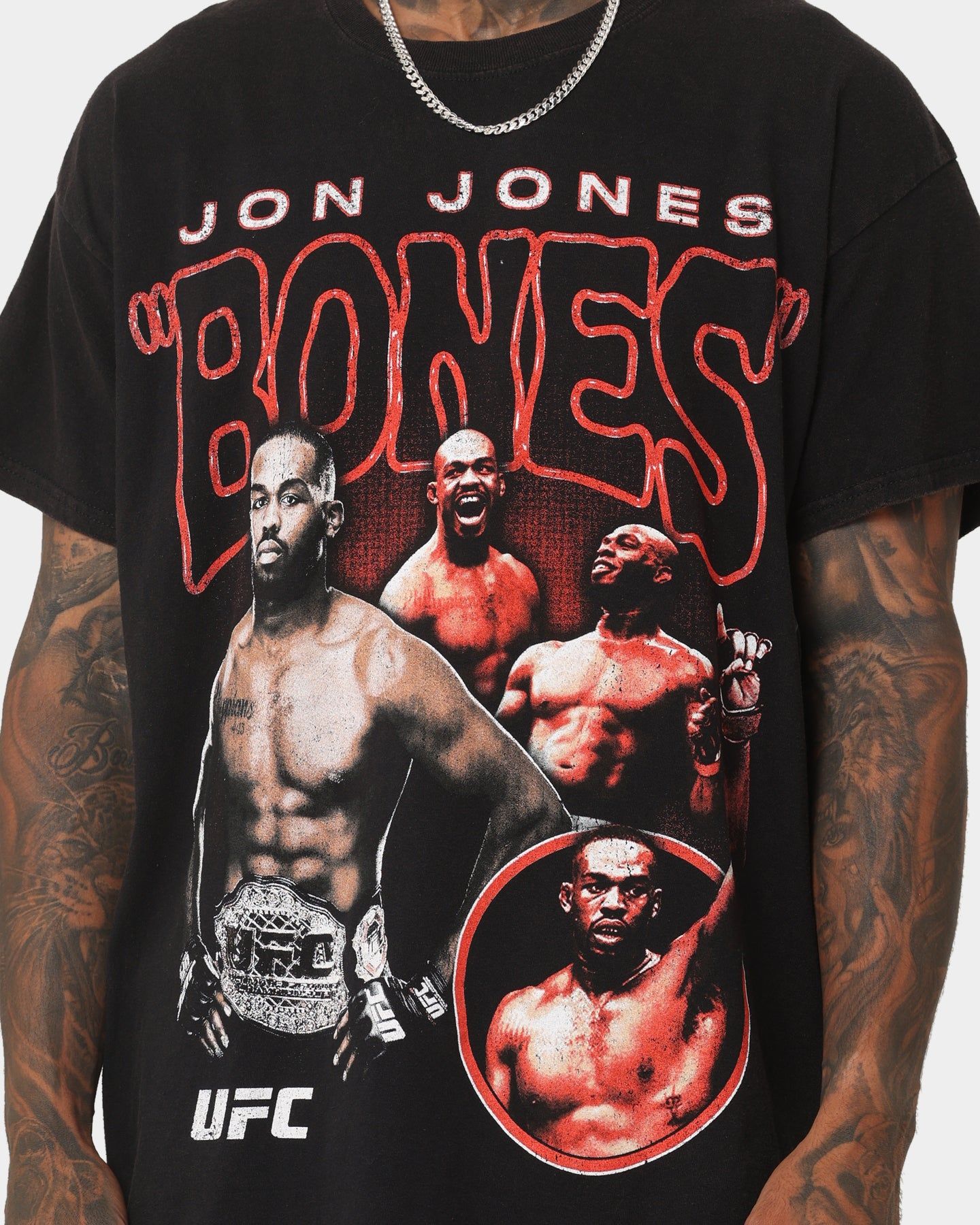 UFC By Goat Crew Jon Jones Vintage T-Shirt Black Wash sold by Culture Kings product image thumbnail 5