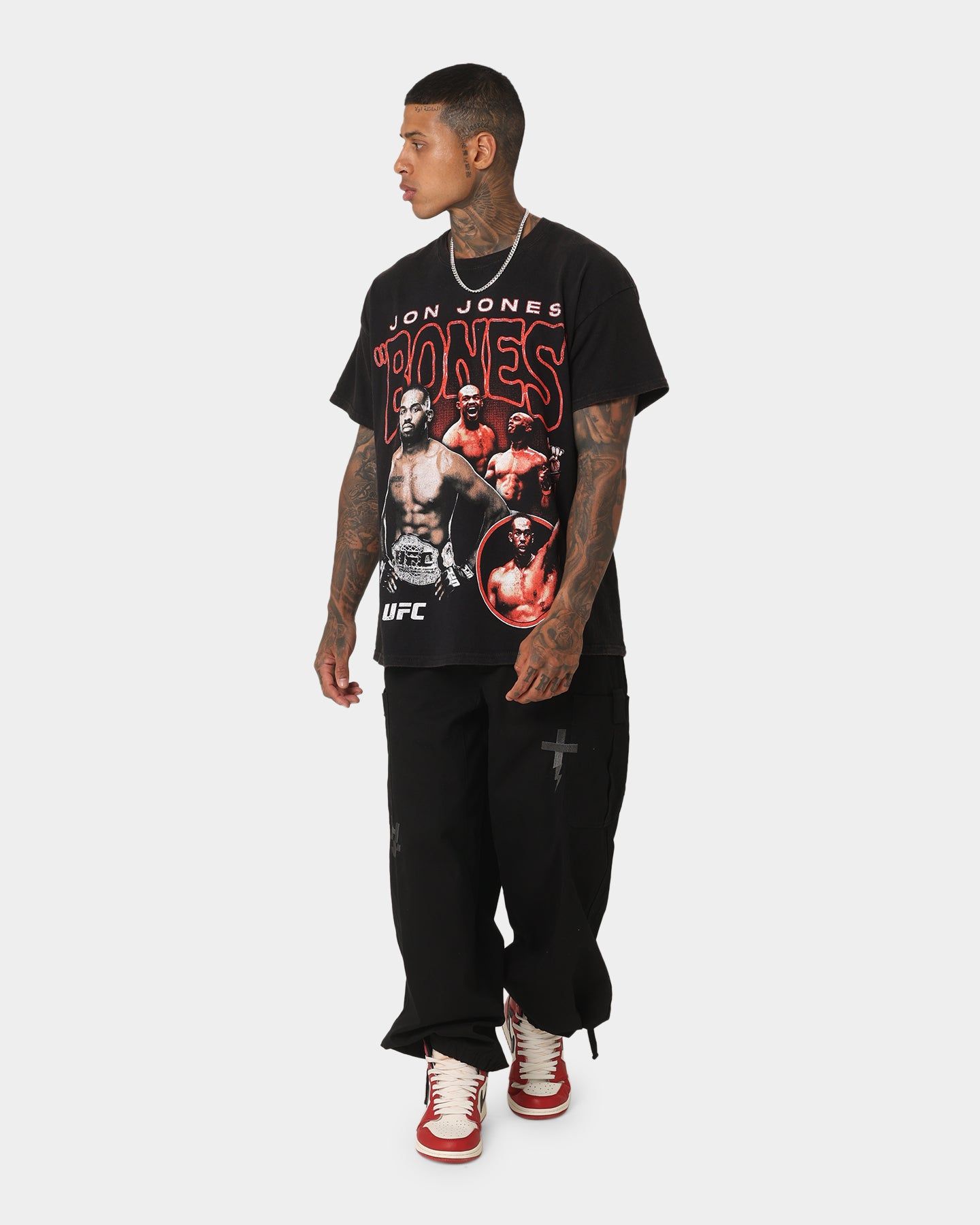UFC By Goat Crew Jon Jones Vintage T-Shirt Black Wash sold by Culture Kings product image thumbnail 3