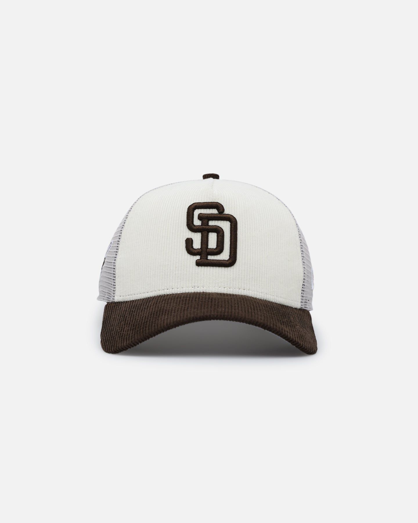 New Era San Diego Padres 9FORTY A-Frame Trucker Snapback Chrome/Walnut sold by Culture Kings product image thumbnail 5