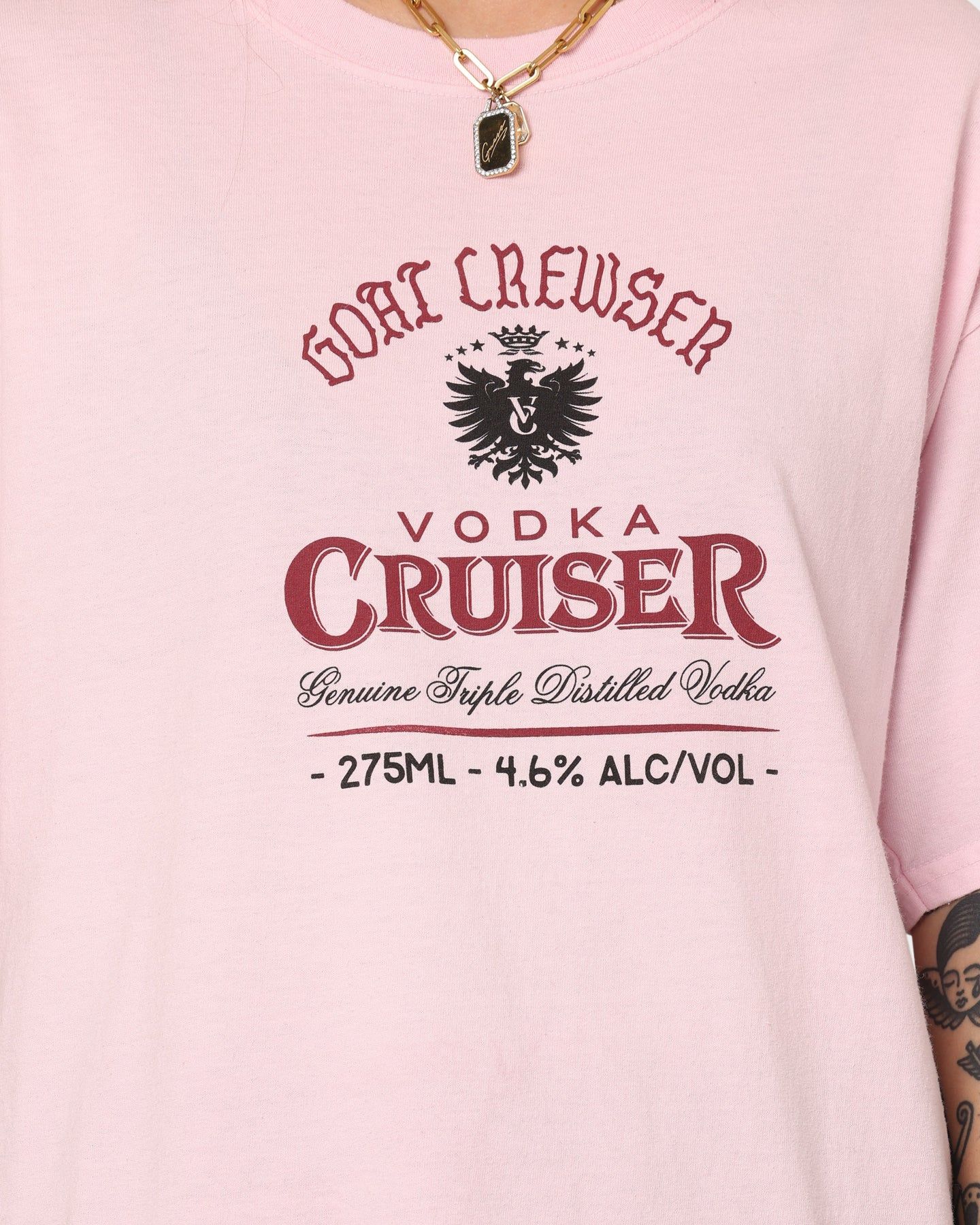Goat Crew Goat Crew X Vodka Cruiser Lush Guava Cruiser T-Shirt Pink sold by Culture Kings product image thumbnail 4