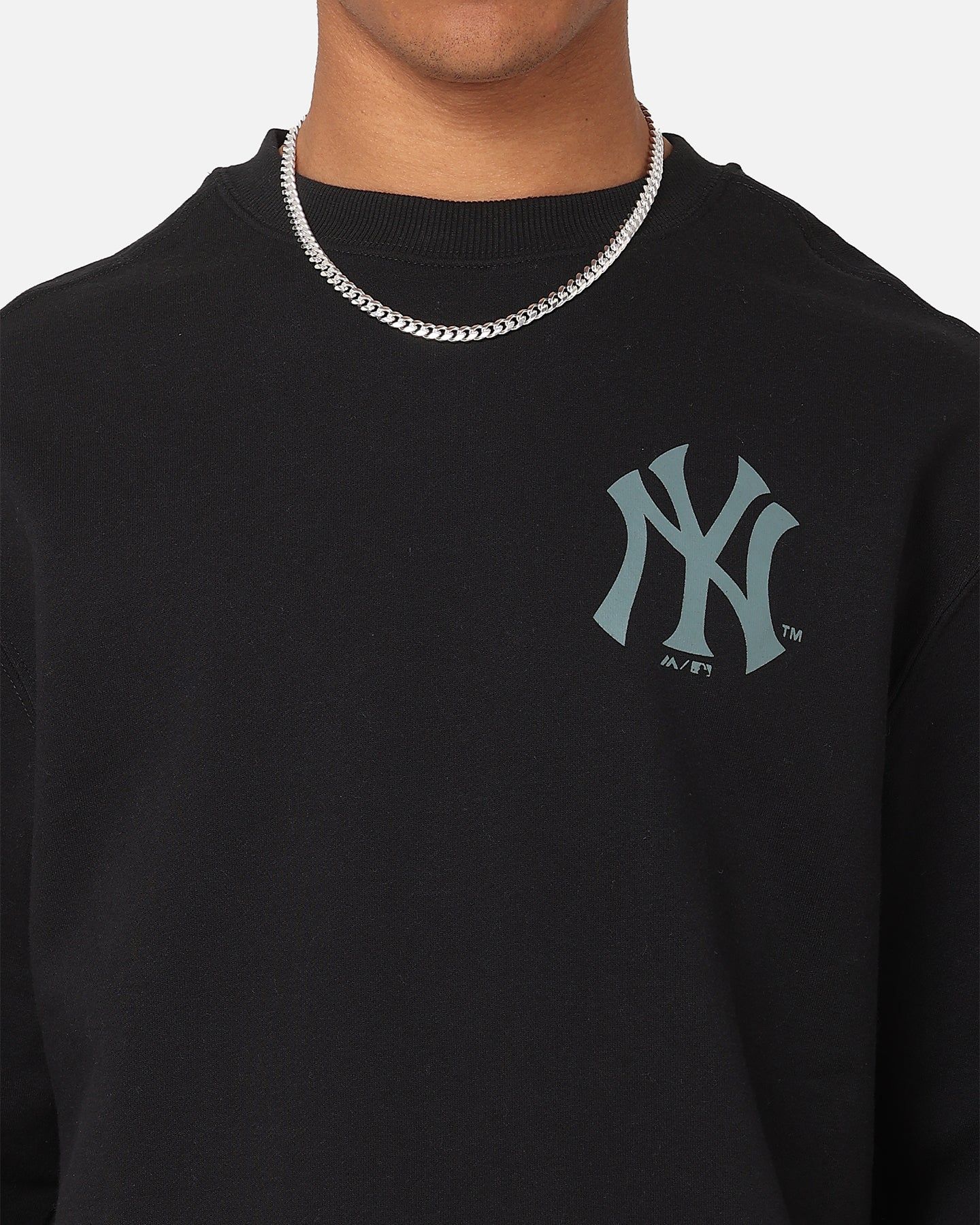 Majestic Athletic New York Yankees Tonal Stark Crewneck Sweatshirt Faded Black sold by Culture Kings product image thumbnail 4
