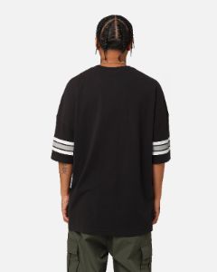 Majestic Athletic Las Vegas Raiders Vintage Sport Striped Sleeve T-Shirt Faded Black sold by Culture Kings