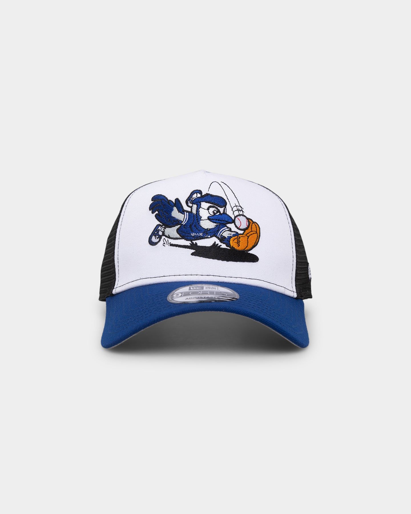 New Era Toronto Blue Jays 'Mascot Magic' Foam Front 9FORTY A-Frame Trucker Snapback White/Royal sold by Culture Kings