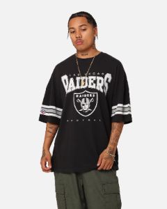 Majestic Athletic Las Vegas Raiders Vintage Sport Striped Sleeve T-Shirt Faded Black sold by Culture Kings