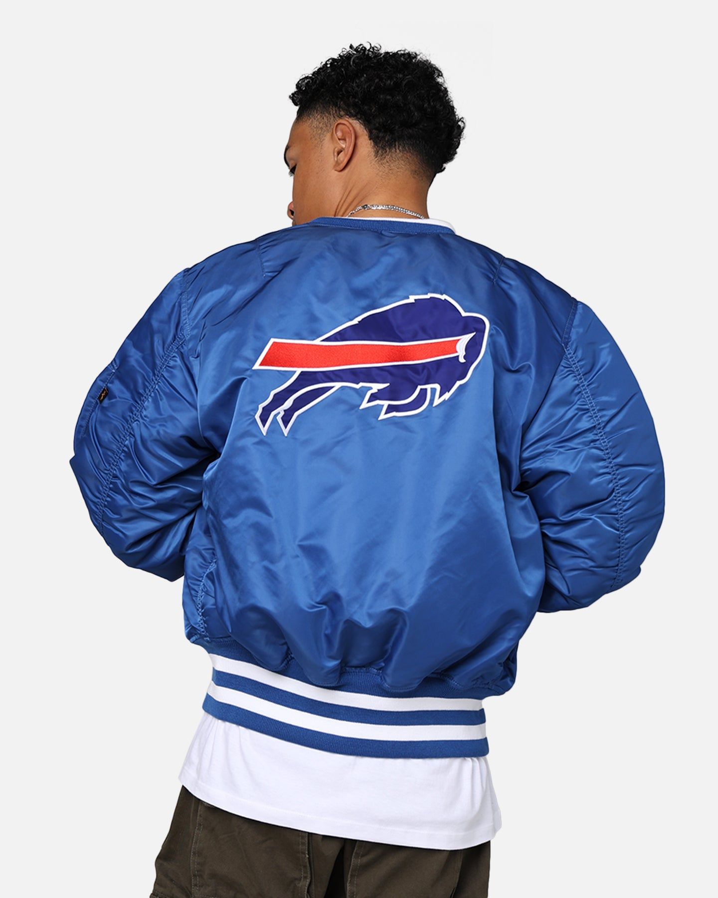 New Era X Alpha Series X NFL Buffalo Bills MA-1 Bomber Jacket Royal/Red sold by Culture Kings product image thumbnail 2