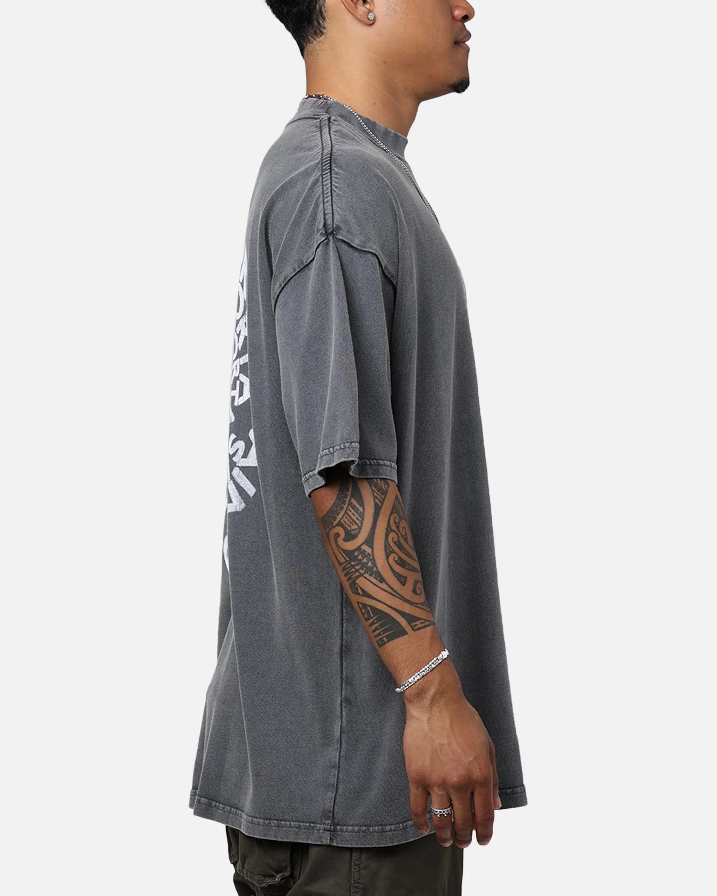 Saint Morta Vortex Mock T-Shirt Washed Charcoal sold by Culture Kings product image thumbnail 4