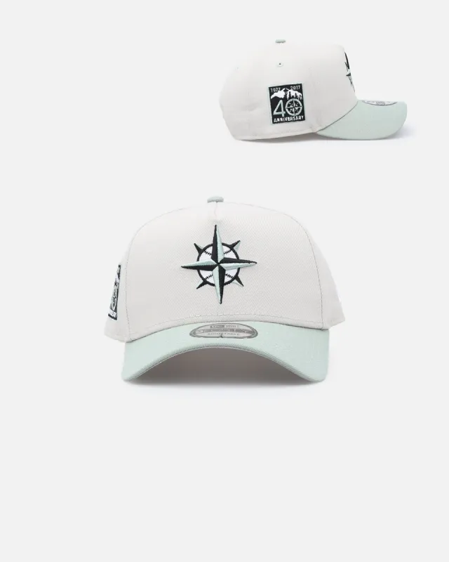 New Era Seattle Mariners 'Sea Glass' 9FORTY A-Frame Snapback Stone/Green sold by Culture Kings