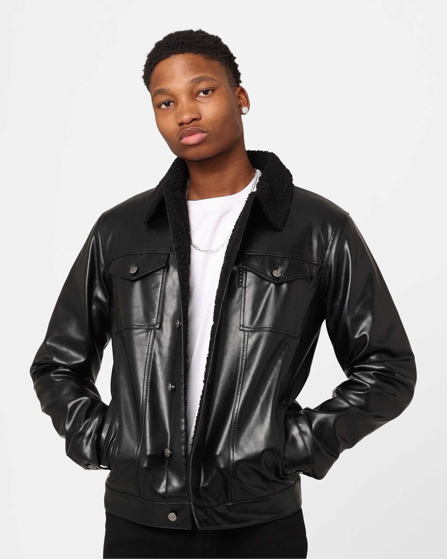 Saint Morta Xon Sherpa Jacket Black sold by Culture Kings