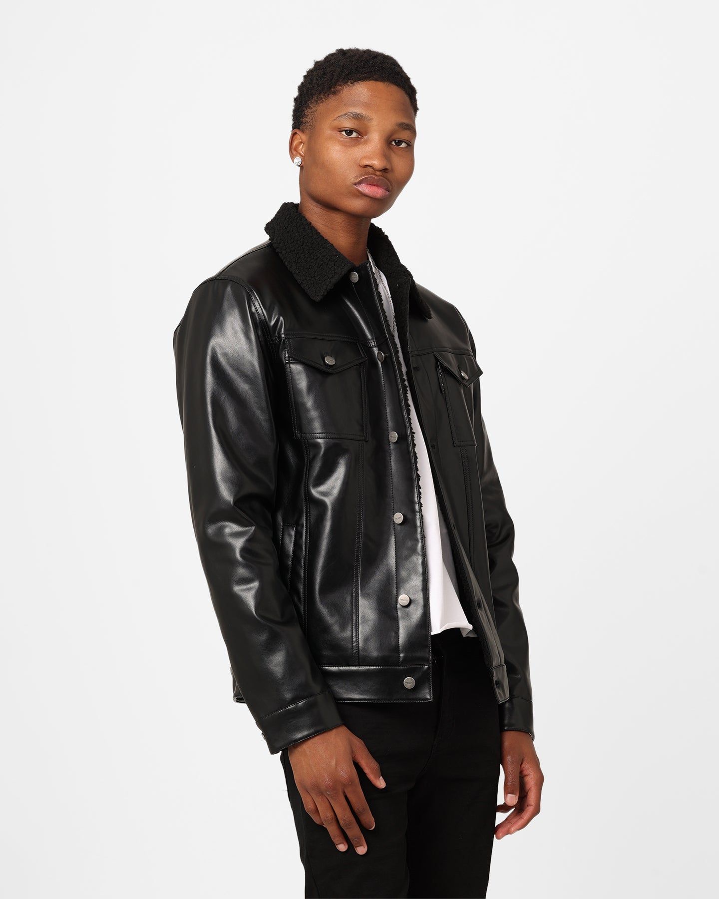 Saint Morta Xon Sherpa Jacket Black sold by Culture Kings product image thumbnail 5