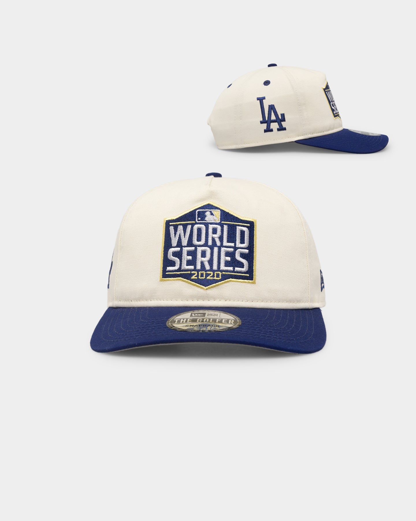 New Era Los Angeles Dodgers '2010's World Series Through The Decades' 2020 World Series Golfer Snapback Chrome White sold by Culture Kings
