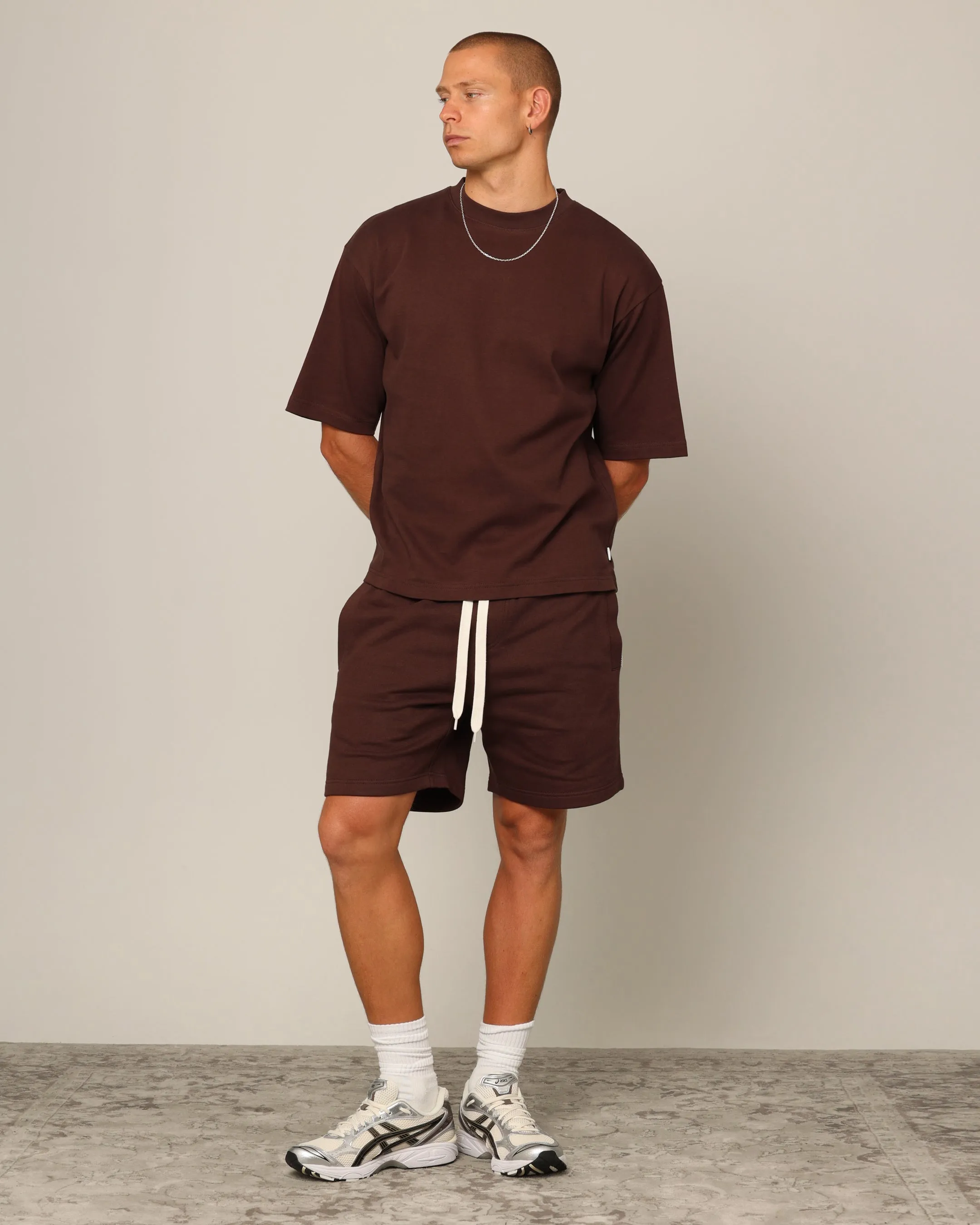 Carré Blanc Classic Sweat Shorts Brown sold by Culture Kings product image thumbnail 2
