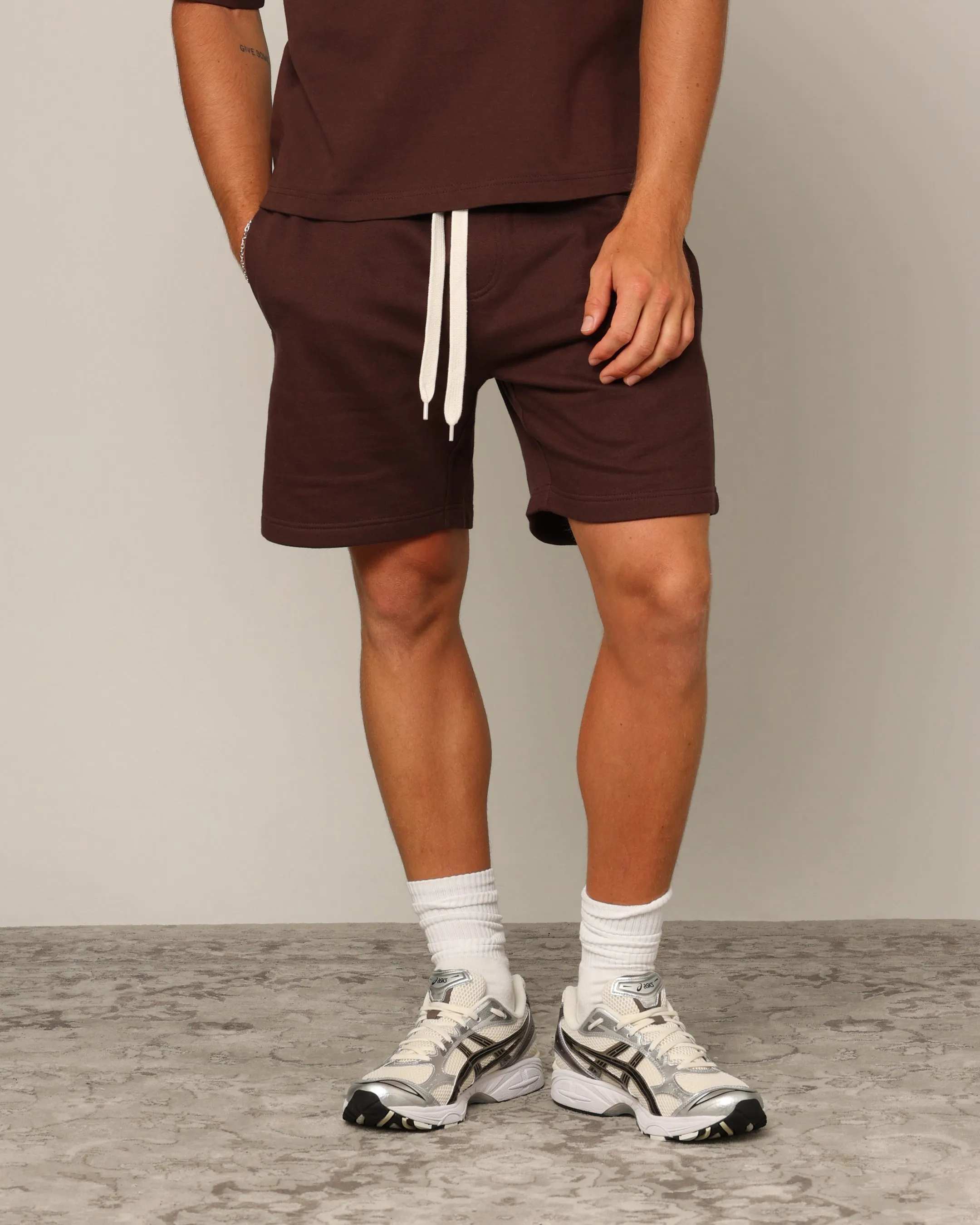 Carré Blanc Classic Sweat Shorts Brown sold by Culture Kings