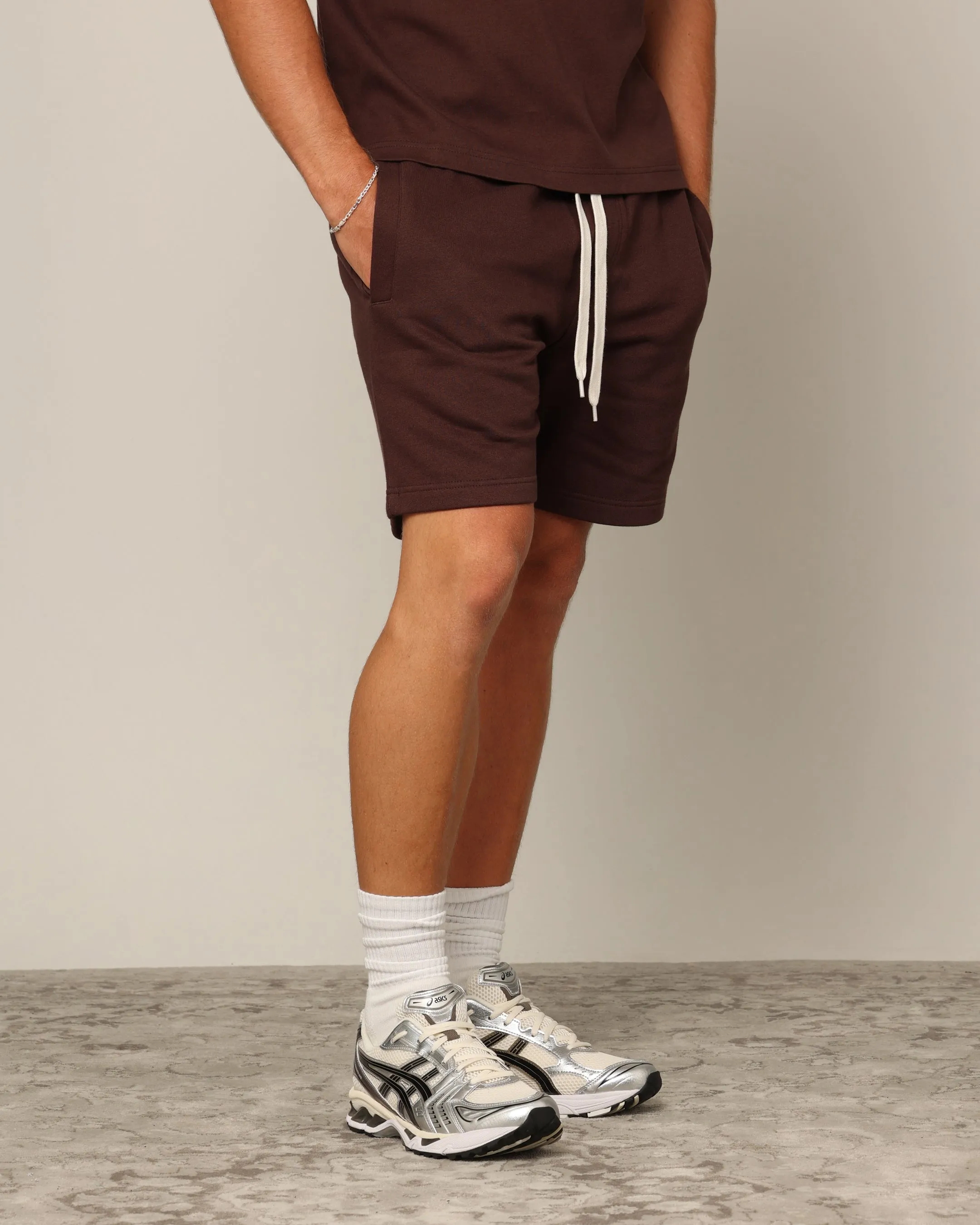 Carré Blanc Classic Sweat Shorts Brown sold by Culture Kings product image thumbnail 5