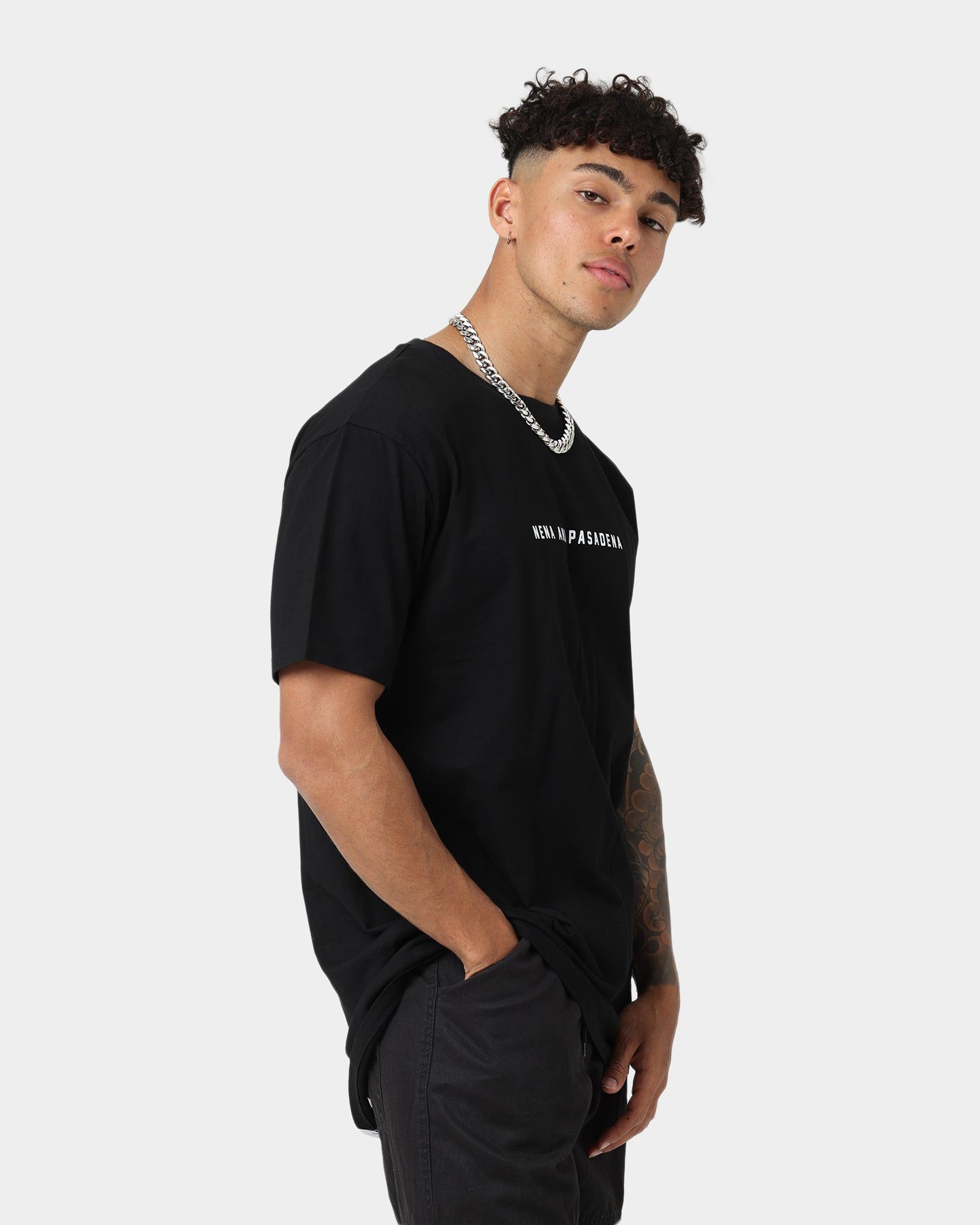 Nena and Pasadena Heartache Cape Back T-Shirt Jet Black sold by Culture Kings product image thumbnail 5