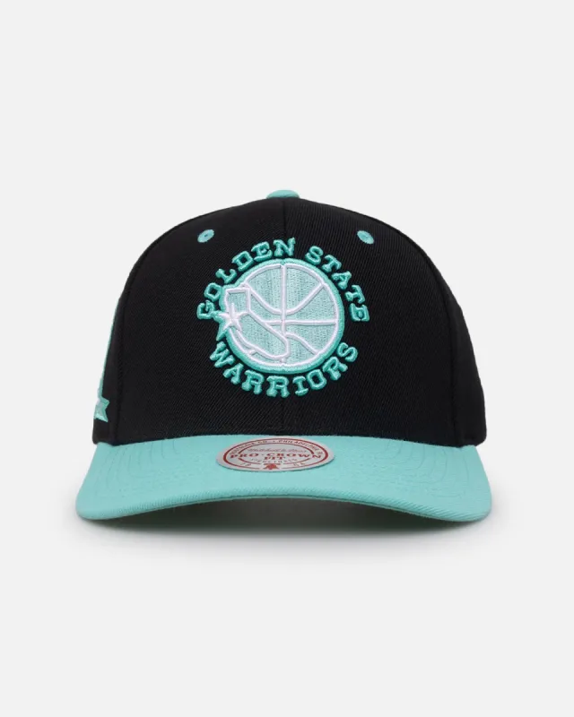 Mitchell & Ness Golden State Warriors "Ice Blue" Script Origin Snapback Black/Ice Blue sold by Culture Kings