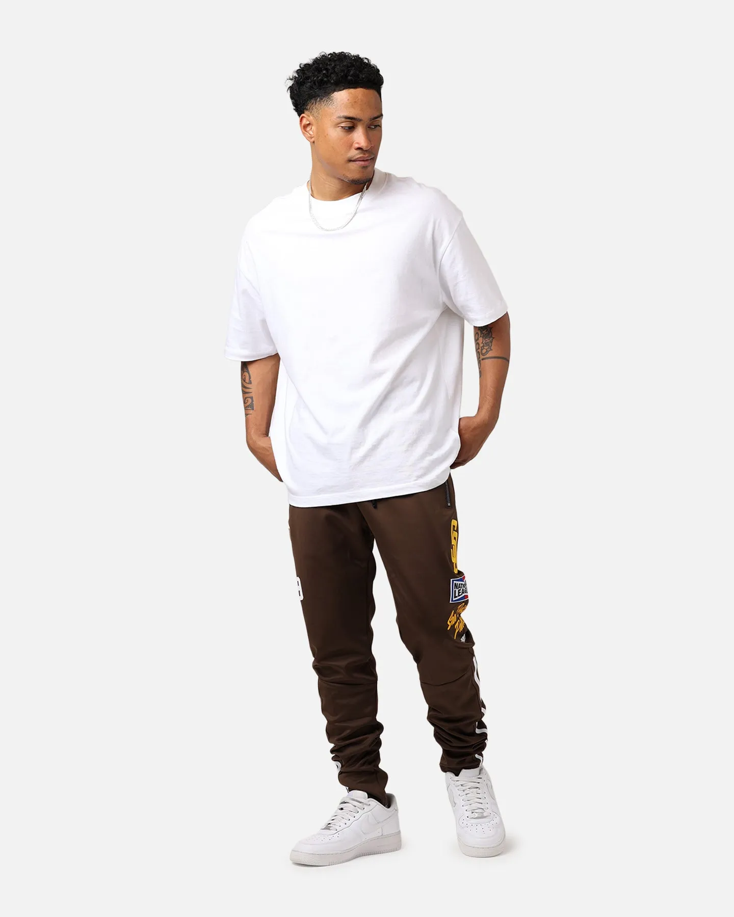 Pro Standard San Diego Padres Fast Lane Track Pants Brown sold by Culture Kings product image thumbnail 2