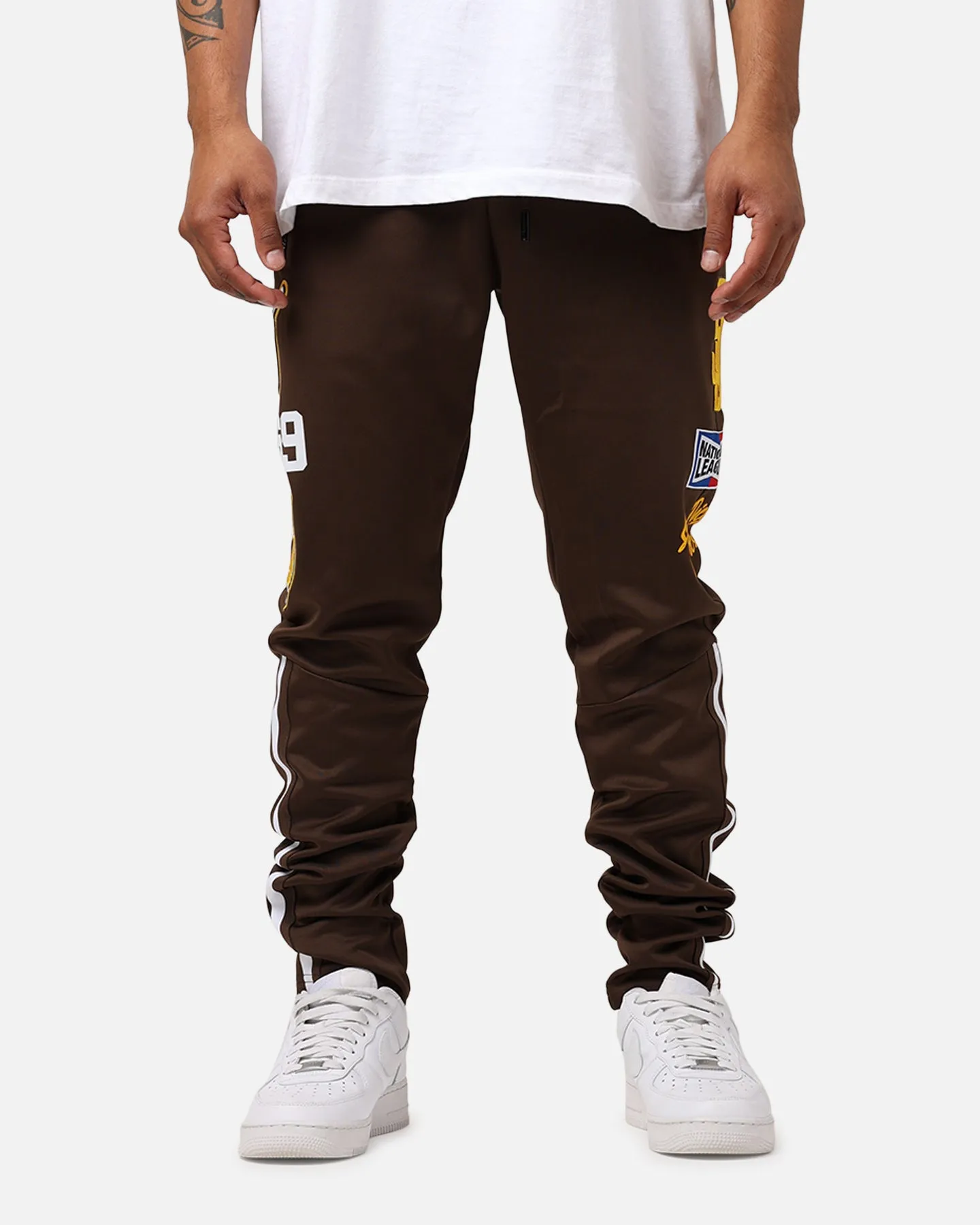 Pro Standard San Diego Padres Fast Lane Track Pants Brown sold by Culture Kings