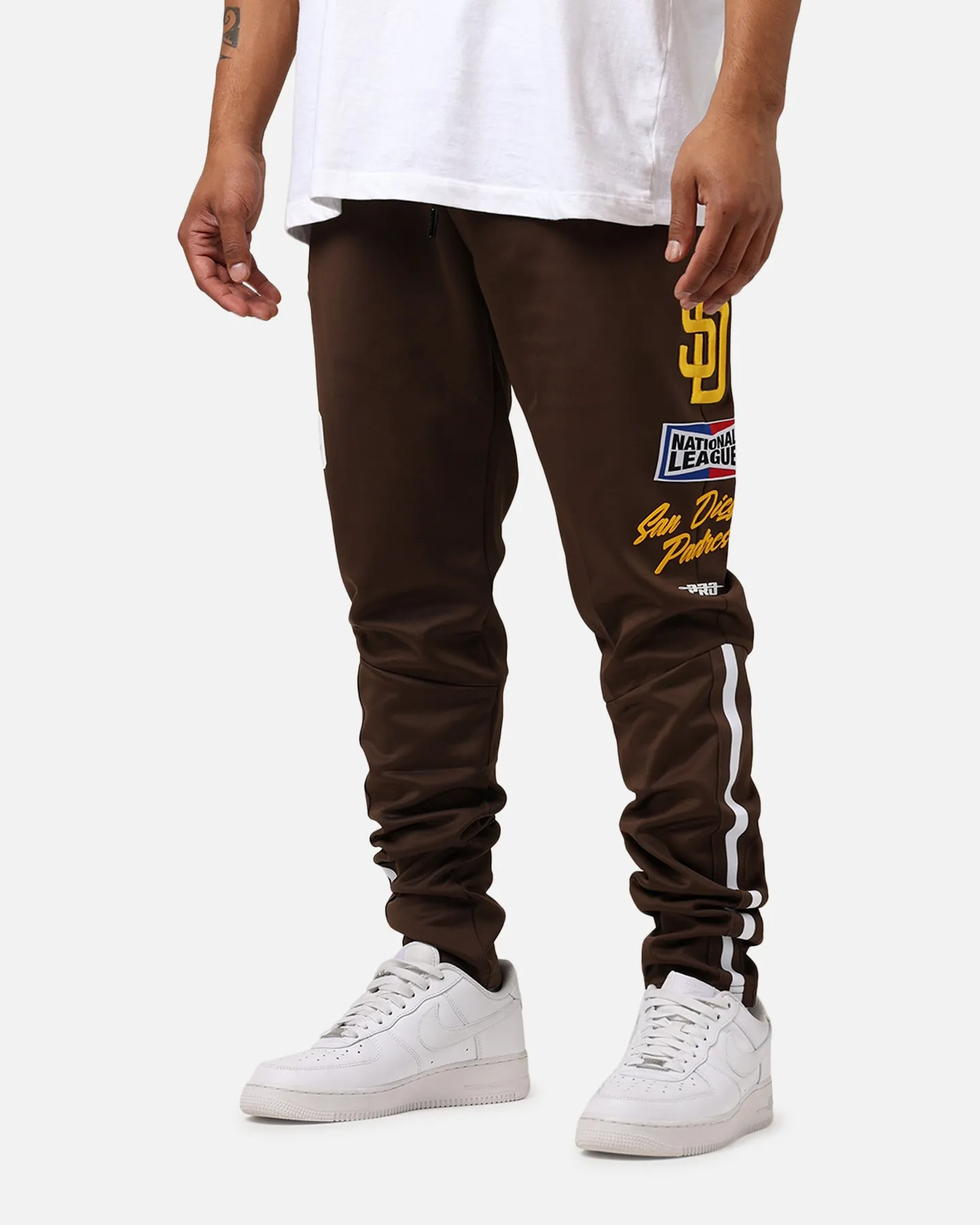 Pro Standard San Diego Padres Fast Lane Track Pants Brown sold by Culture Kings product image thumbnail 4