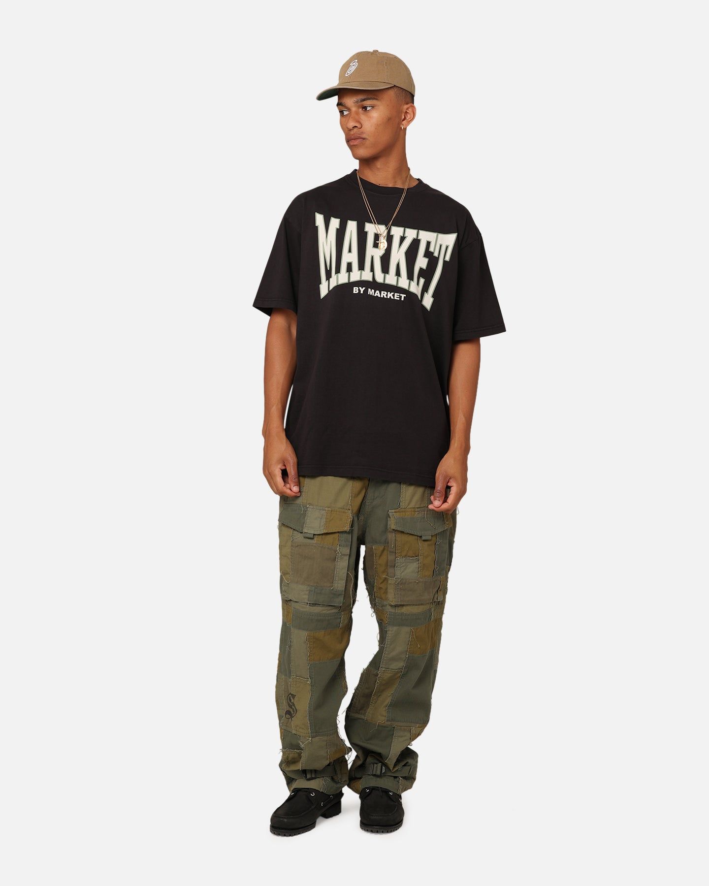 Market Persistent Logo T-Shirt Washed Black sold by Culture Kings product image thumbnail 2