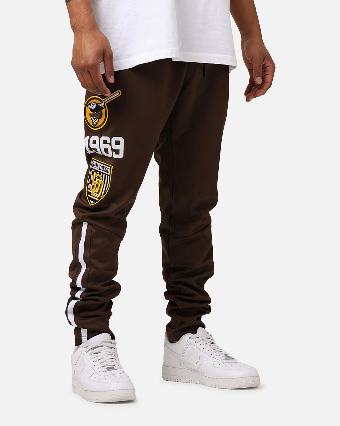 Pro Standard San Diego Padres Fast Lane Track Pants Brown sold by Culture Kings product image thumbnail 5