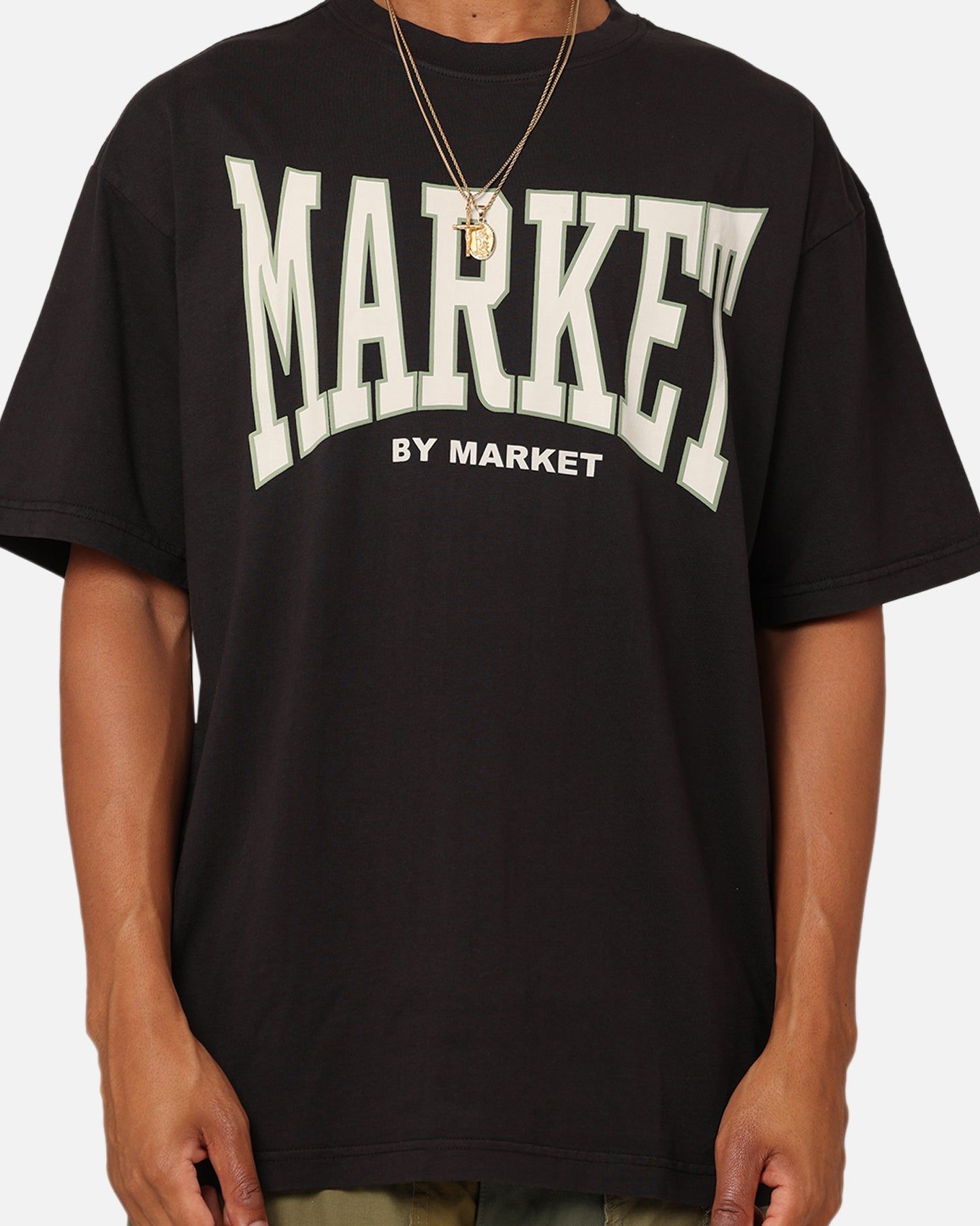 Market Persistent Logo T-Shirt Washed Black sold by Culture Kings product image thumbnail 3