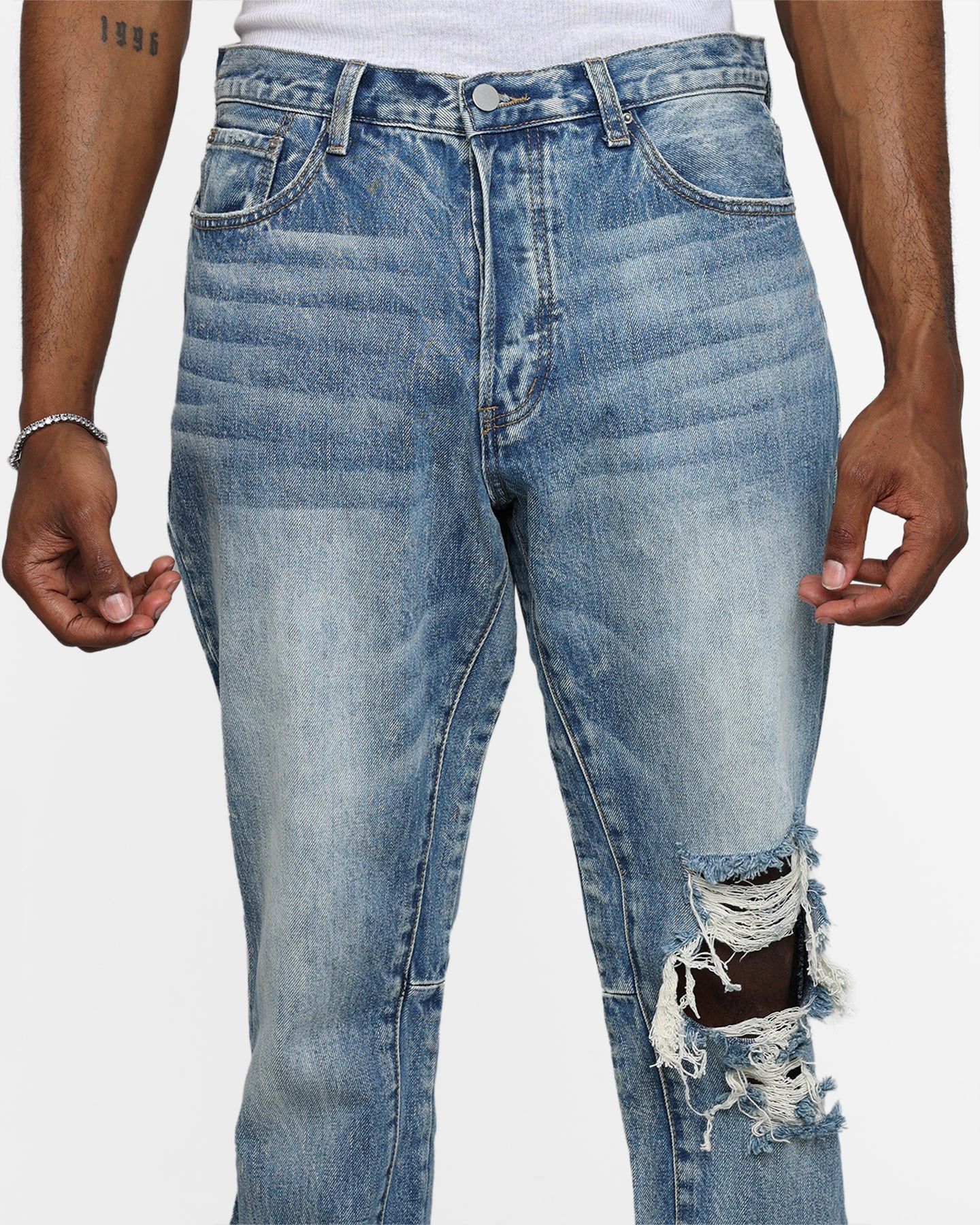 MNML B455 Flare Denim Pants Blue sold by Culture Kings product image thumbnail 8