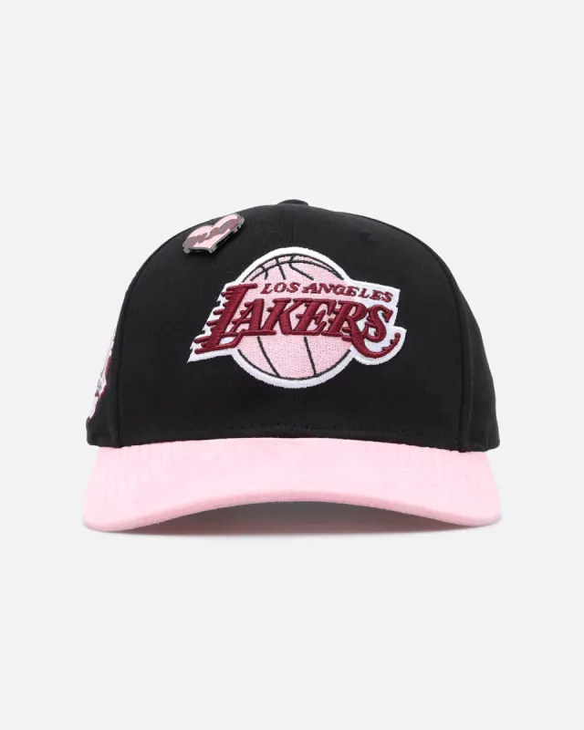 Mitchell & Ness Los Angeles Lakers 'Love & Devotion' Snapback Black/Pink made by Mitchell & Ness