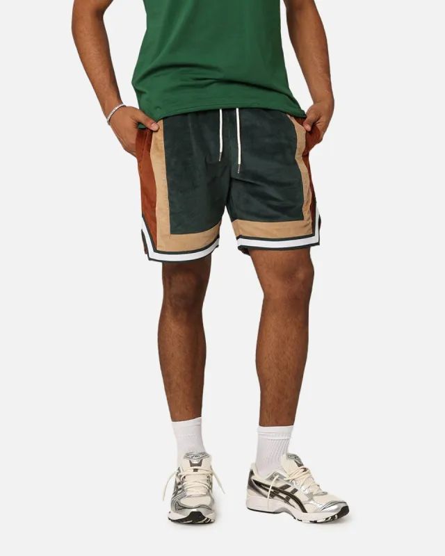 XXIII Dayton Corduroy Shorts Green/Brown made by Culture Kings