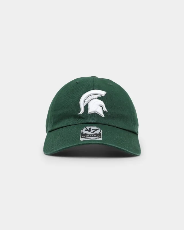 47 Brand Michigan State Spartans '47 Clean Up Strapback Dark Green sold by Culture Kings
