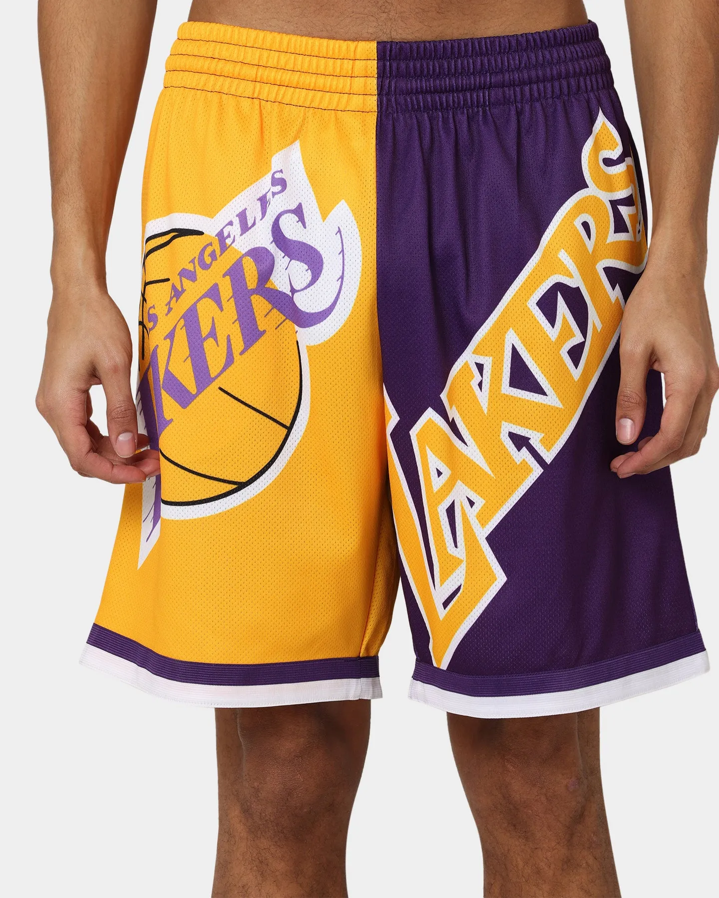 Mitchell & Ness Los Angeles Lakers Big Face 5.0 Shorts Yellow sold by Culture Kings product image thumbnail 3