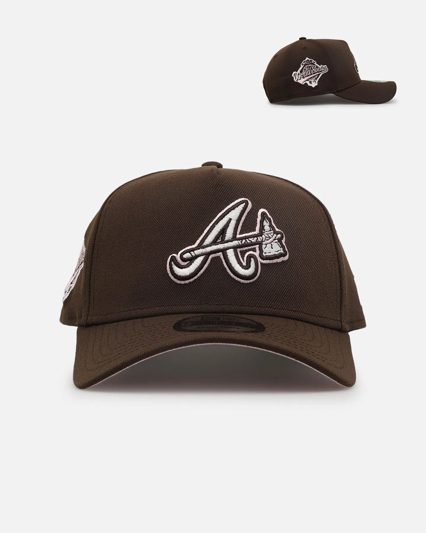 New Era Atlanta Braves 'Neapolitan 2.0' 9FORTY A-Frame Snapback Brown sold by Culture Kings