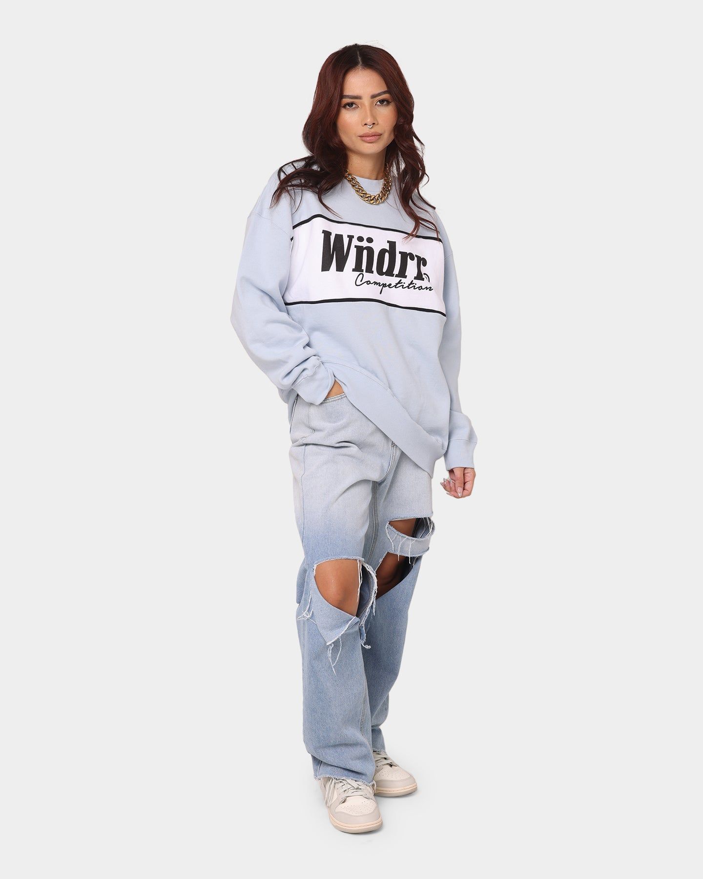 WNDRR Southland Crewneck Sweatshirt Sky Blue sold by Culture Kings product image thumbnail 2