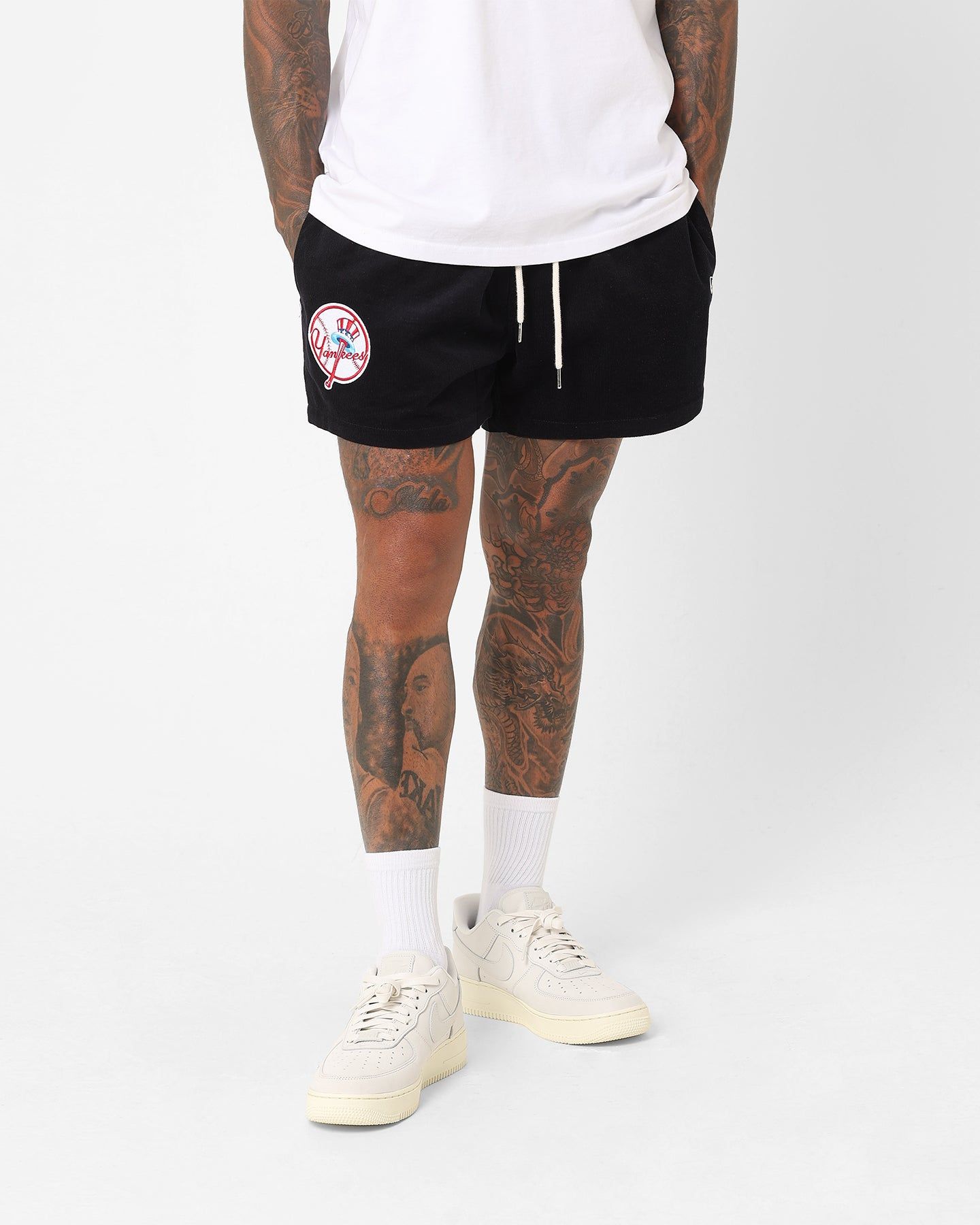 New Era New York Yankees Corduroy Woven Shorts Navy sold by Culture Kings