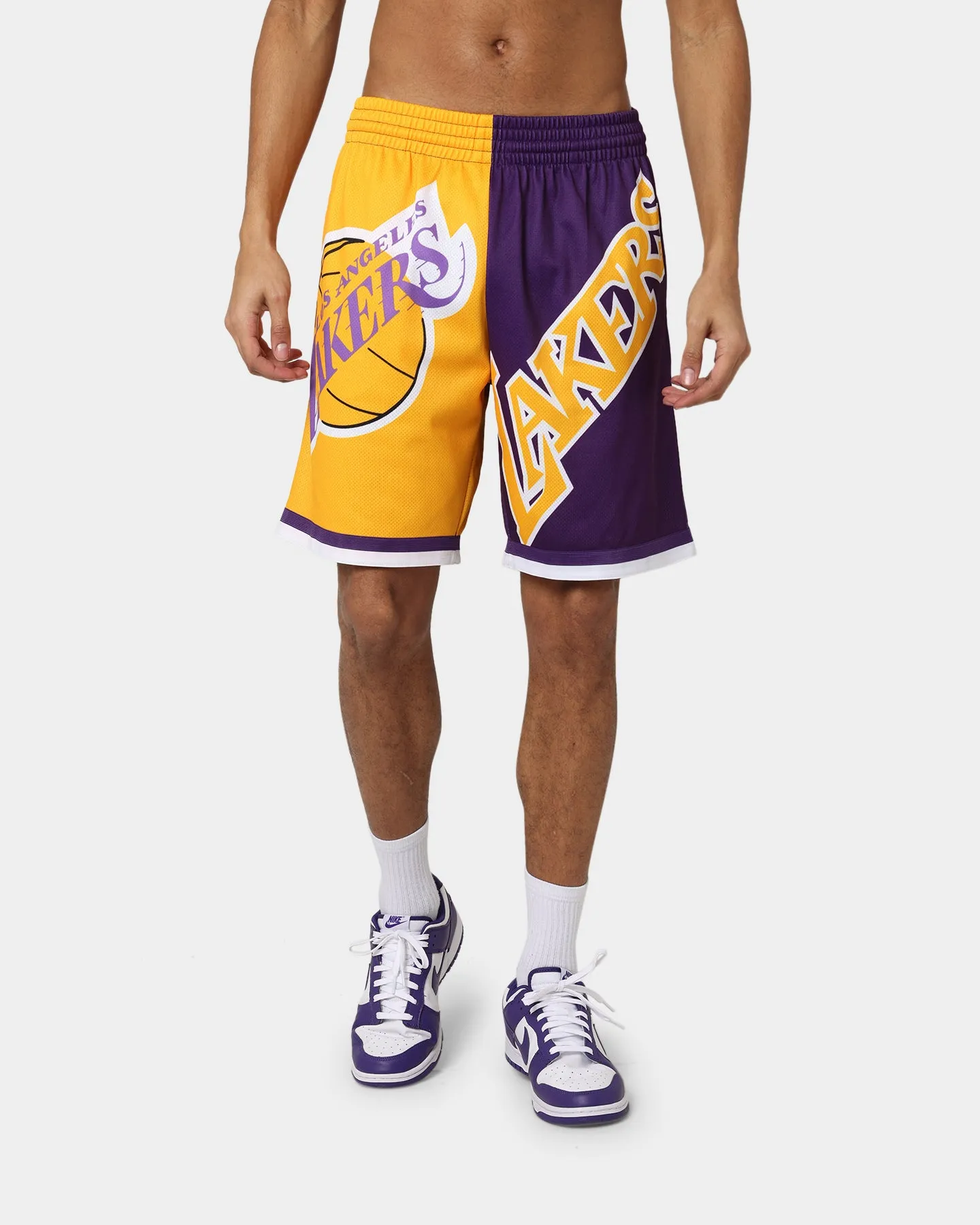 Mitchell & Ness Los Angeles Lakers Big Face 5.0 Shorts Yellow sold by Culture Kings