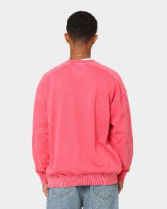 Tommy Jeans TJM Skater Timeless Tommy Crewneck Washed Crimson sold by Culture Kings