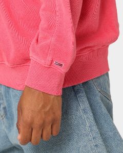 Tommy Jeans TJM Skater Timeless Tommy Crewneck Washed Crimson sold by Culture Kings