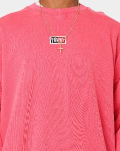 Tommy Jeans TJM Skater Timeless Tommy Crewneck Washed Crimson sold by Culture Kings
