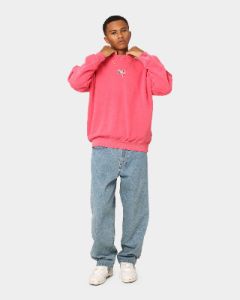 Tommy Jeans TJM Skater Timeless Tommy Crewneck Washed Crimson sold by Culture Kings