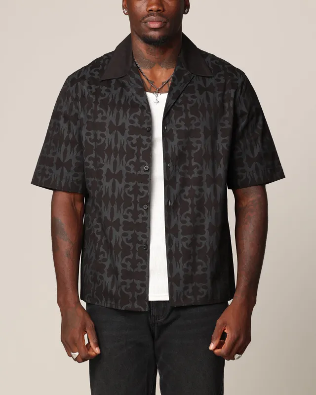 Saint Morta Tribal Short Sleeve T-Shirt Black/Black sold by Culture Kings