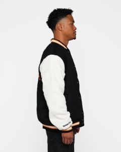 Mitchell & Ness X McLaren X Culture Kings Las Vegas Collection Varsity Jacket Black/Cream sold by Culture Kings