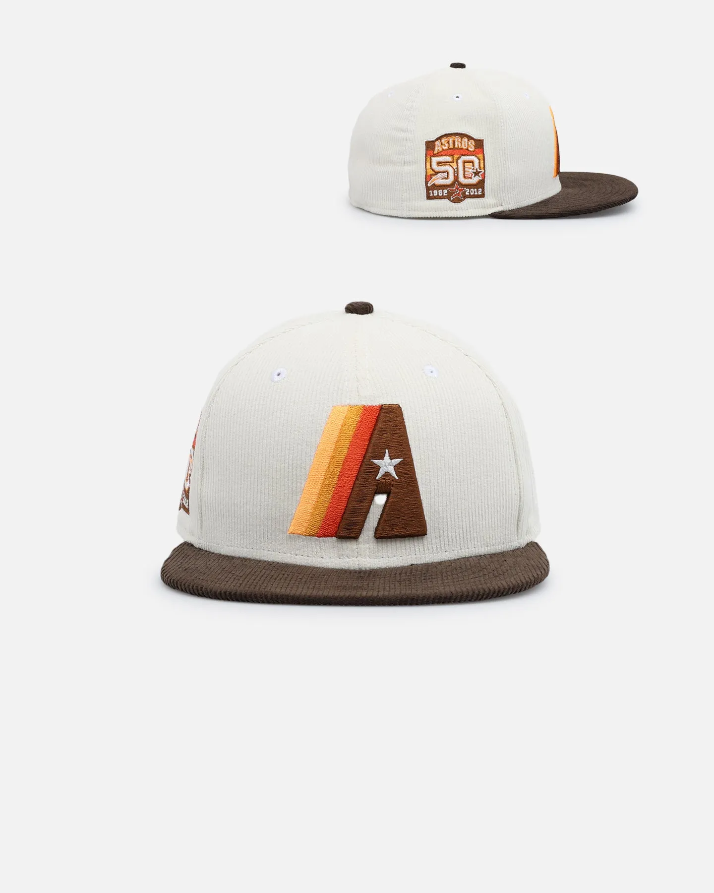 New Era Houston Astros '2-Tone Corduroy' 59FIFTY Fitted Chrome/Walnut sold by Culture Kings